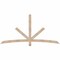 Ekena Millwork Alberta Smooth Timber Gable Bracket, Douglas Fir, 84"W x 42"H x 1 1/2"D x 3 1/2"F, 12/12 Pitch GBW084X42X0204ALB00SDF - alternate 1